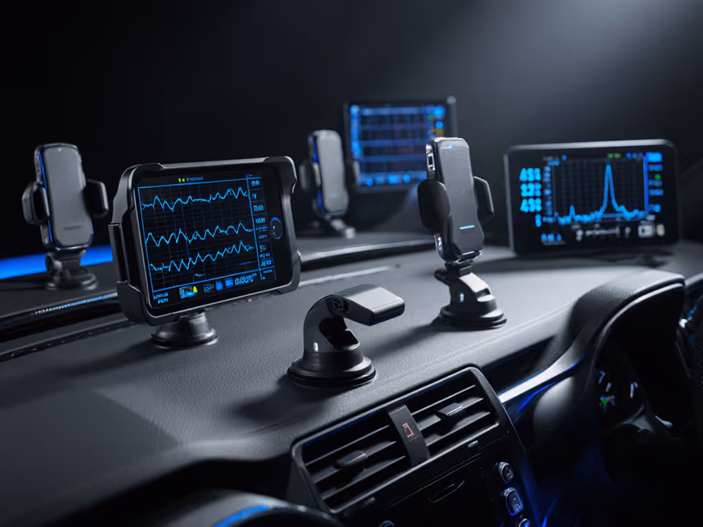 car_phone_mount_vibration_test_setup